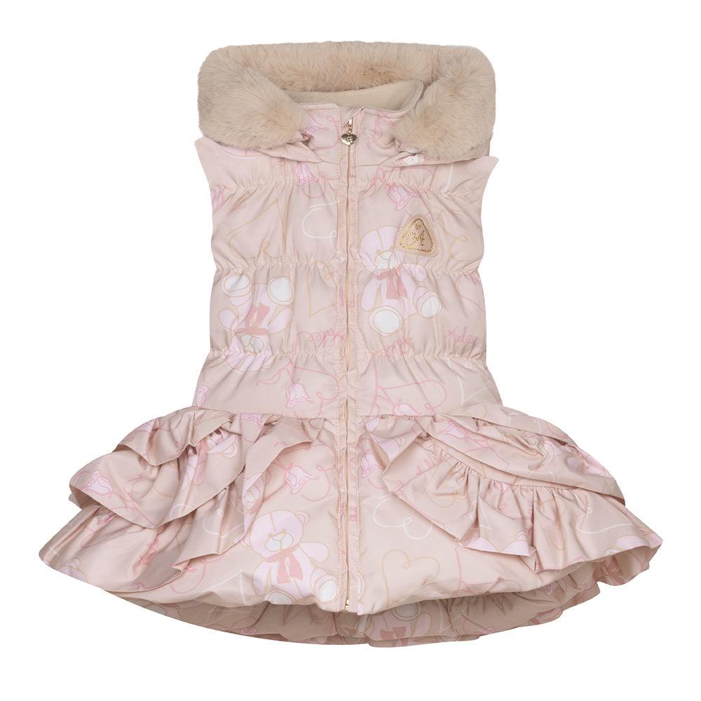 A'Dee, Gilets, A'Dee - Stormi faux fur teddy print gilet