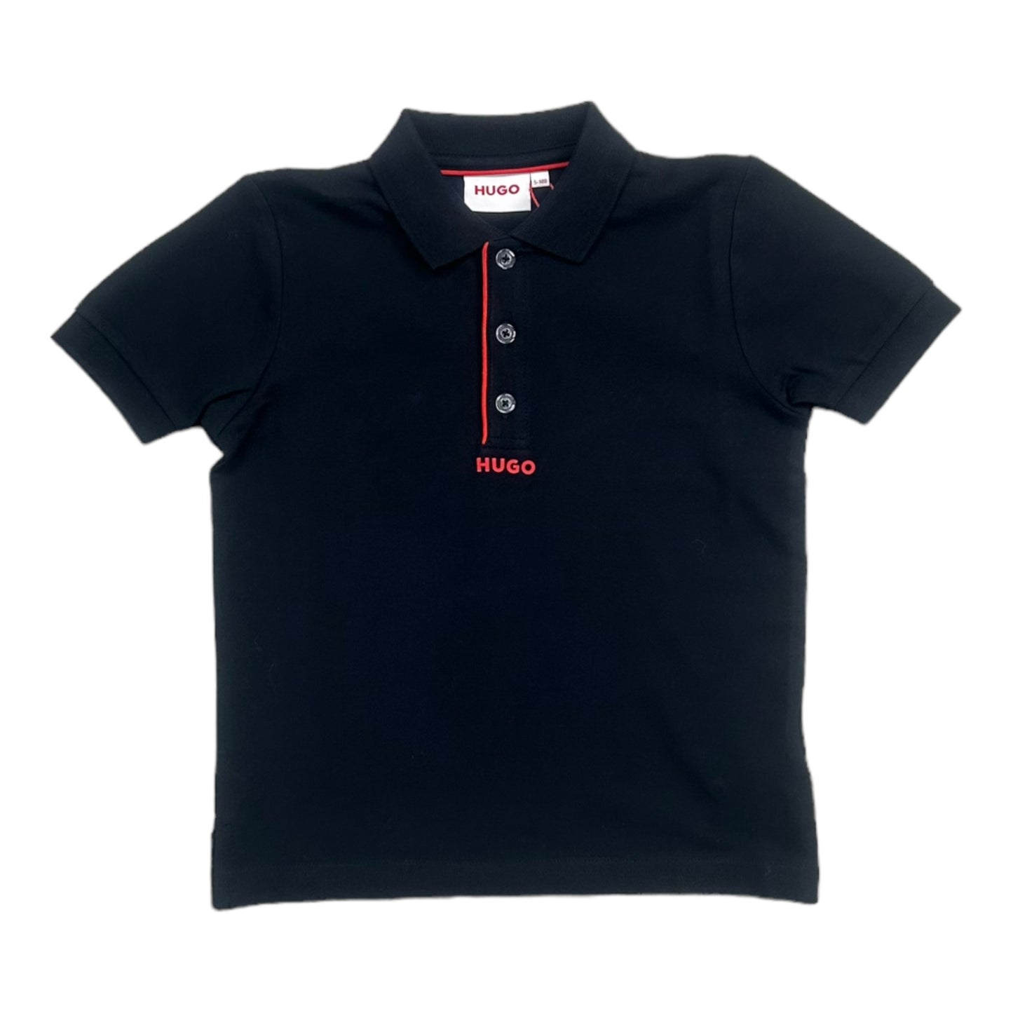 Hugo, T-shirts, Hugo - Polo Top, Black