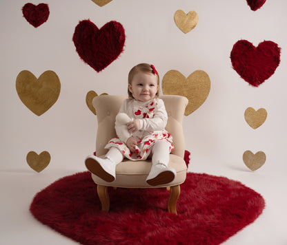 Little A, dresses, Little A - Heart print bow dress