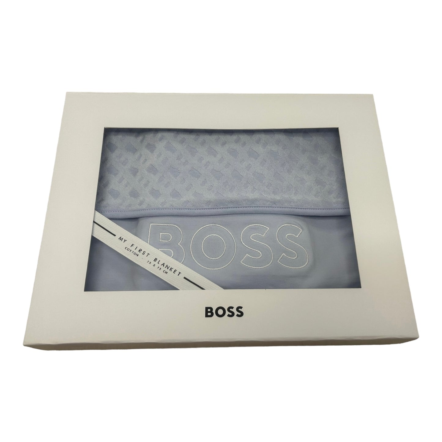 Boss, Blankets, Boss - Pale blue blanket, Embroidered BOSS branding