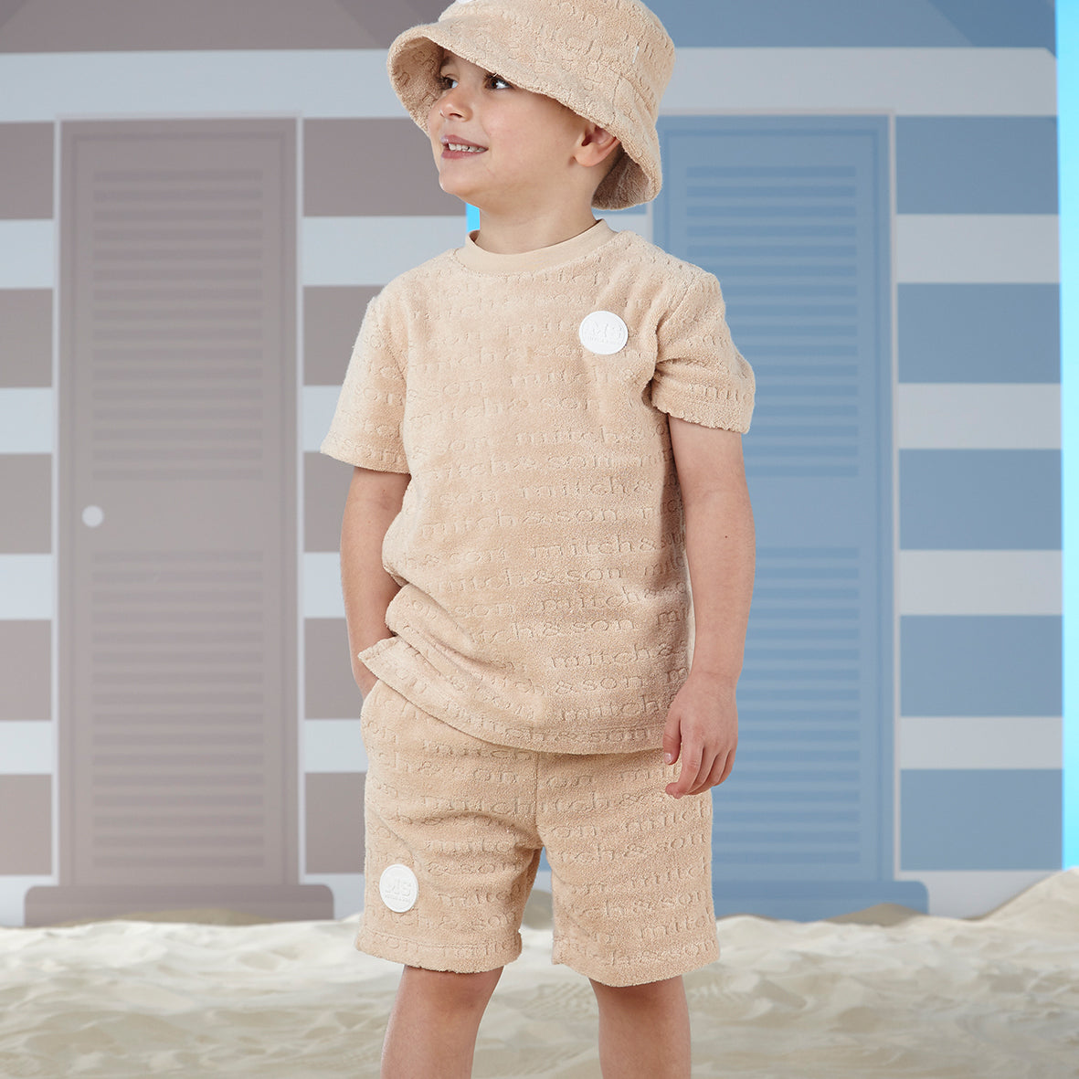 Mitch & Son - 2 piece shorts set, sand, Terry