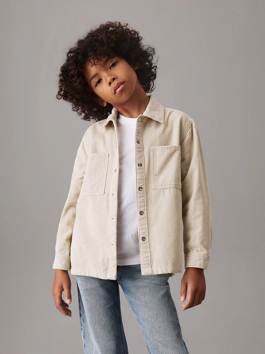 Calvin Klein, shirts, Calvin Klein - corduroy straight overshirt