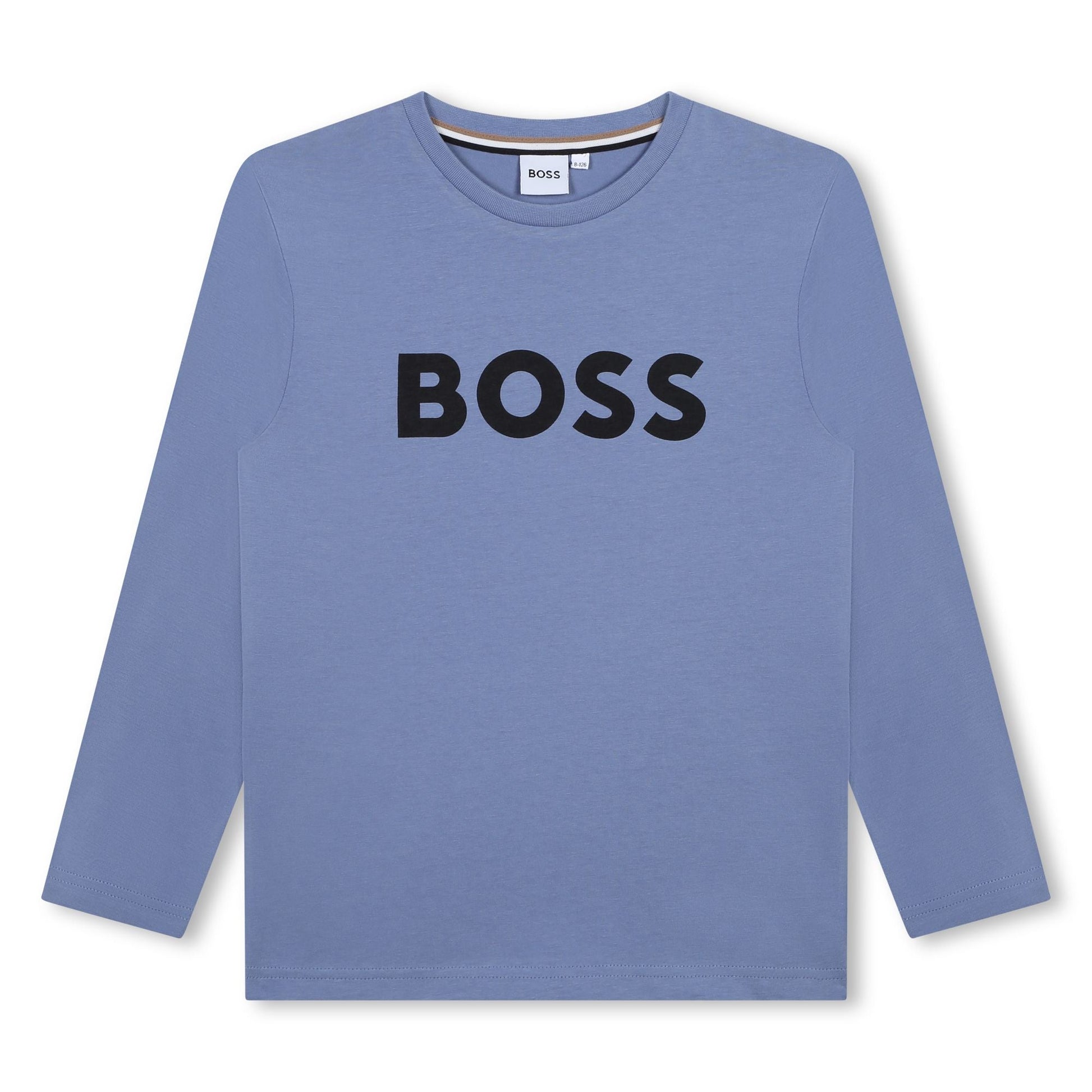 Boss, T-shirt, Boss - Blue/ Grey long sleeved T-shirt