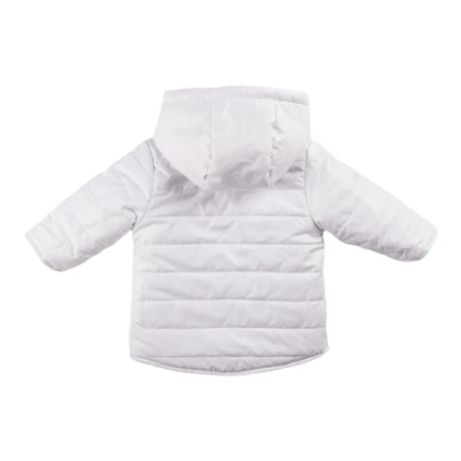 Mintini, Coats & Jackets, Mintini - Reversible padded jacket with hood, pale blue/white