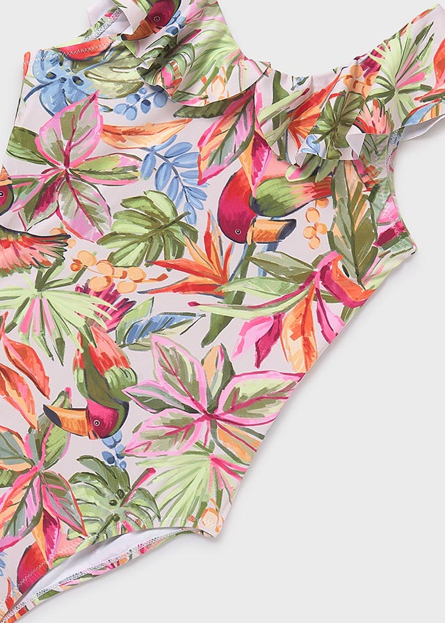 Mayoral, swimwear, Mayoral - Tropical print swimsuit