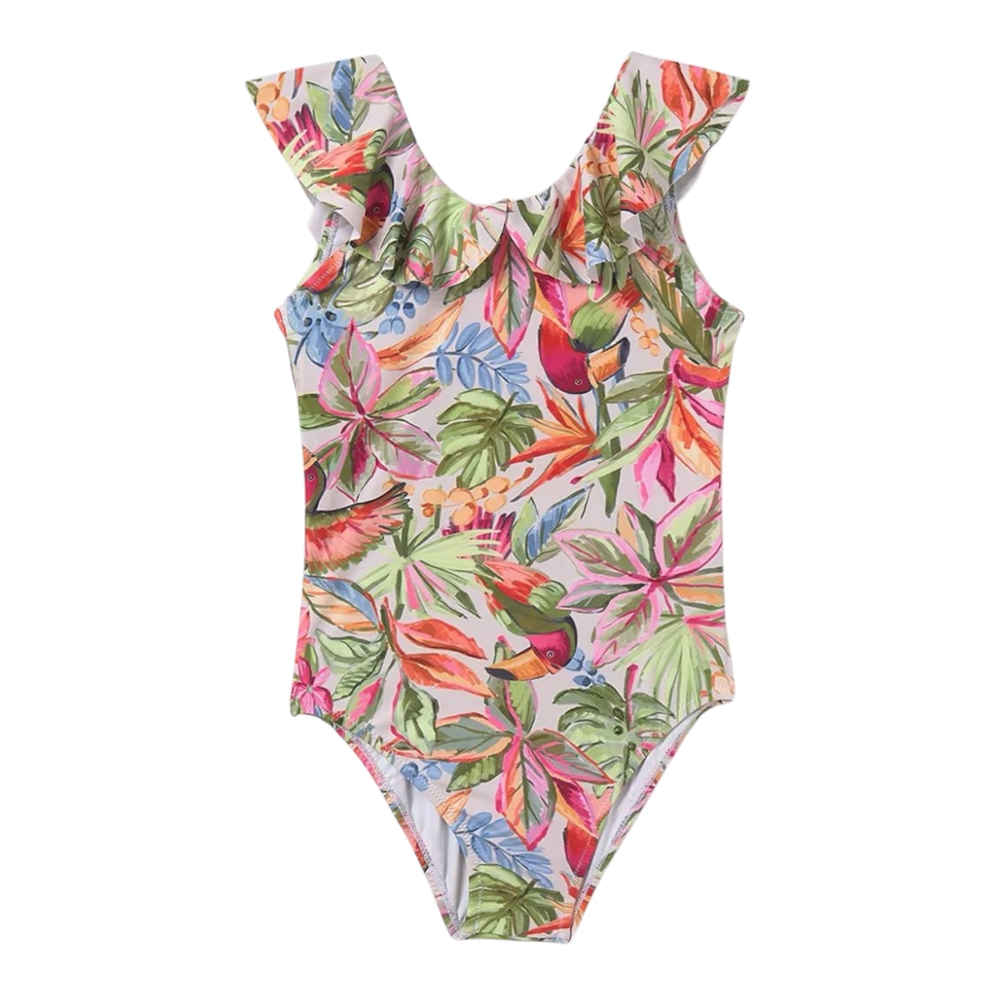 Mayoral, swimwear, Mayoral - Tropical print swimsuit