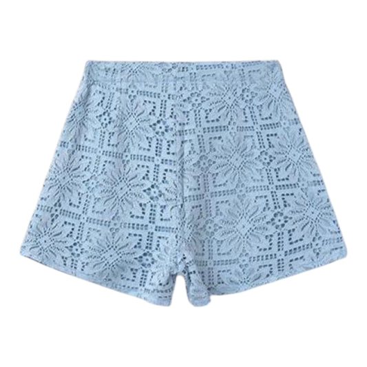 Mayoral, Shorts, Mayoral - Pale blue lace shorts