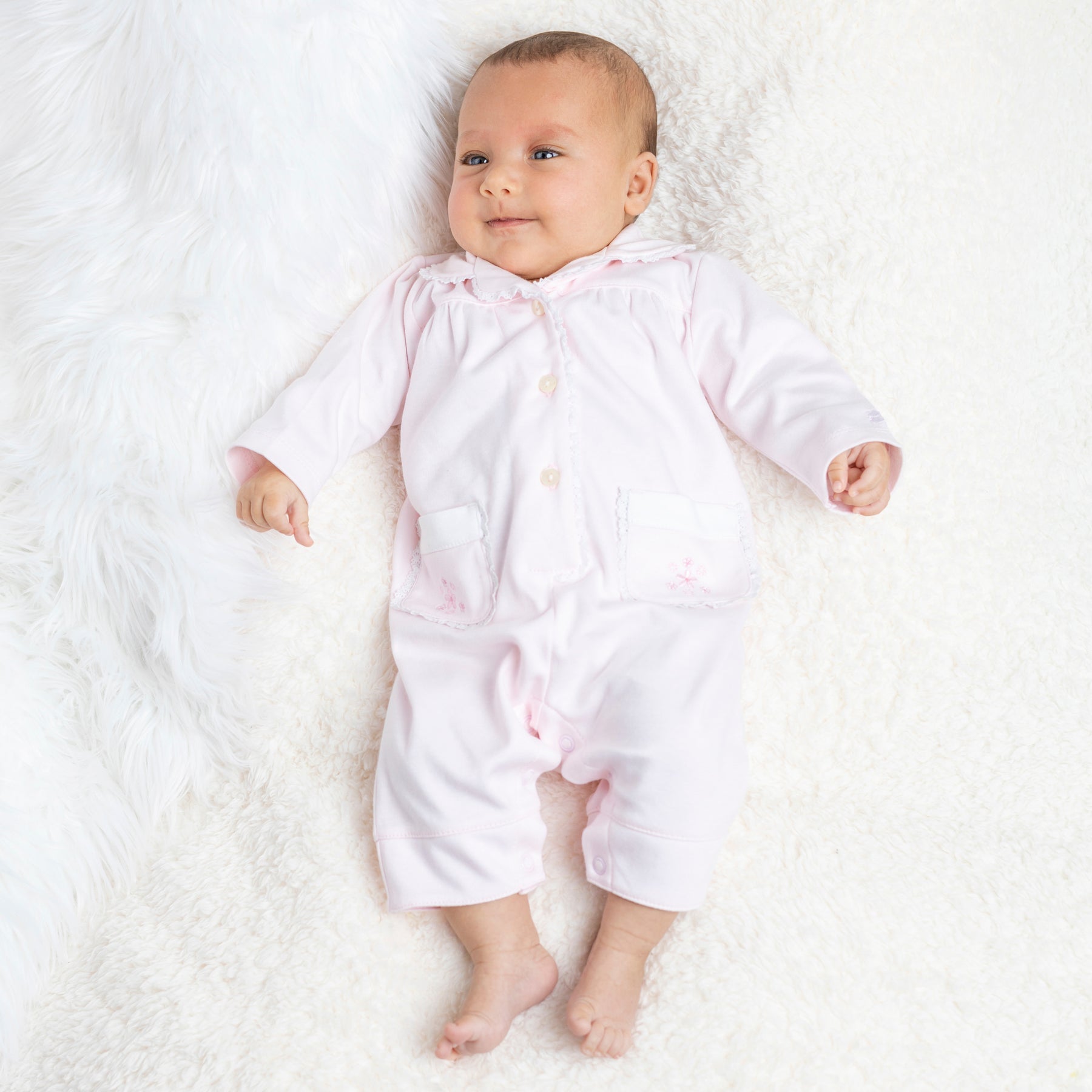 Emile et Rose, pyjamas, Emile et Rose - Pink All in one pyjama