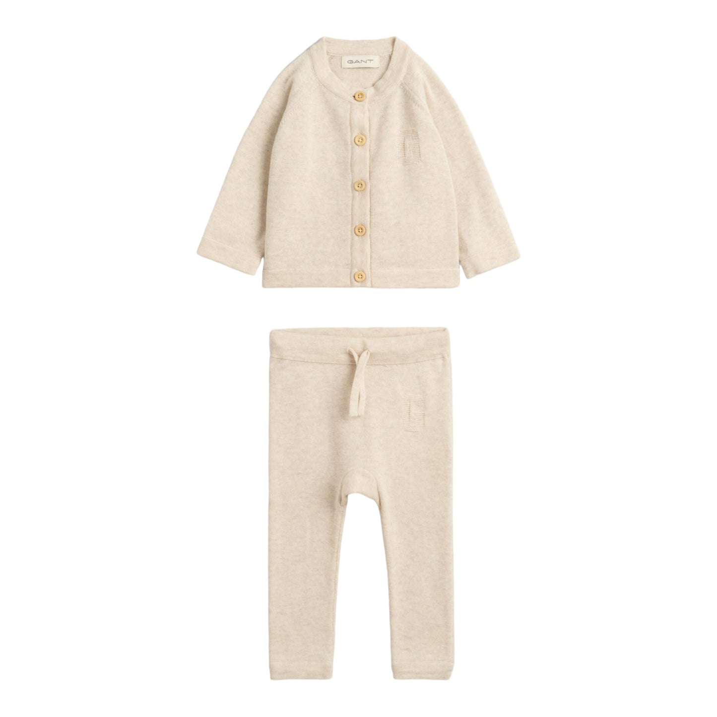 Gant - 2 piece set, beige marl,  baby