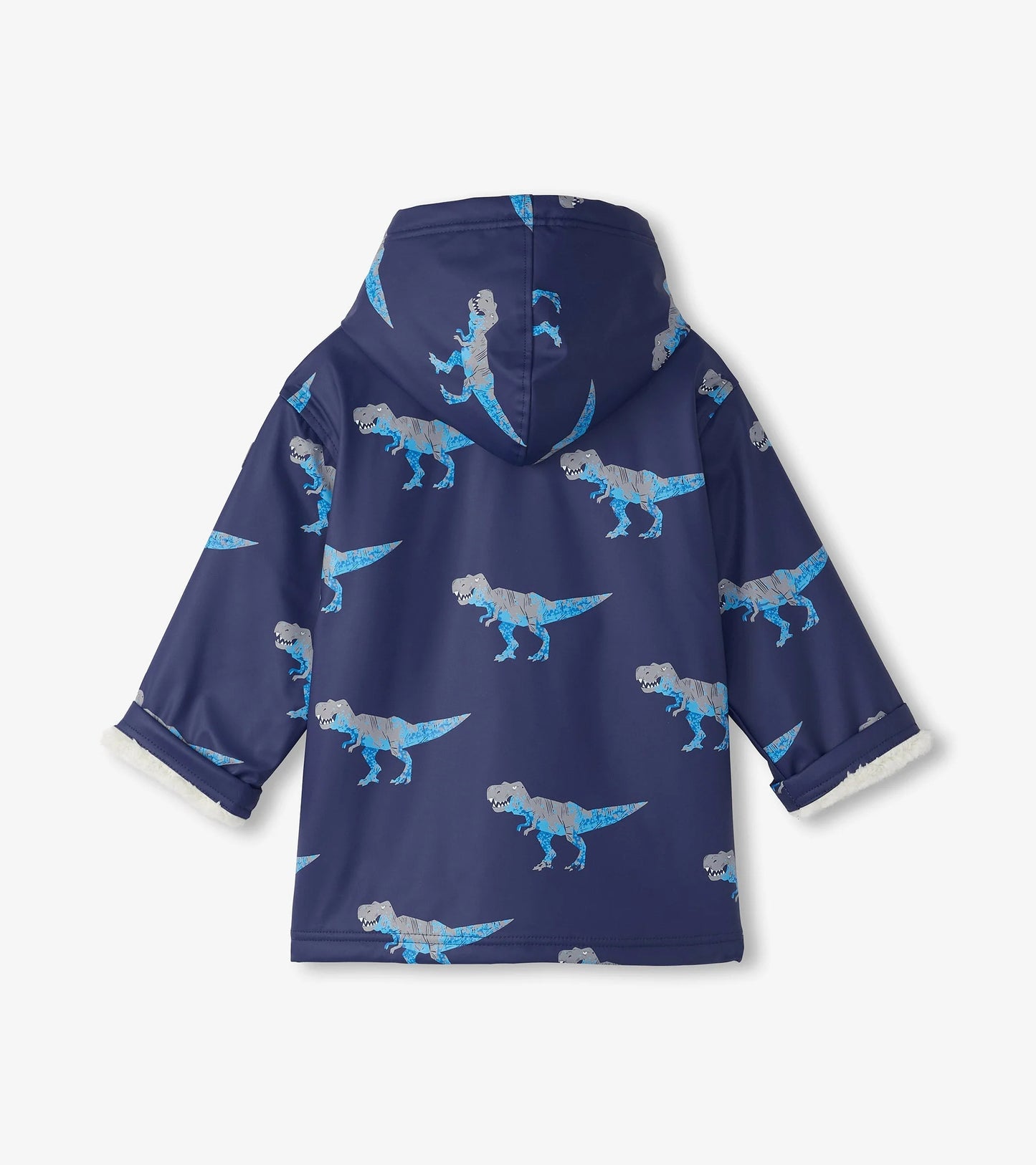 Hatley, raincoats, Hatley - T-Rex sherpa lined splash jacket