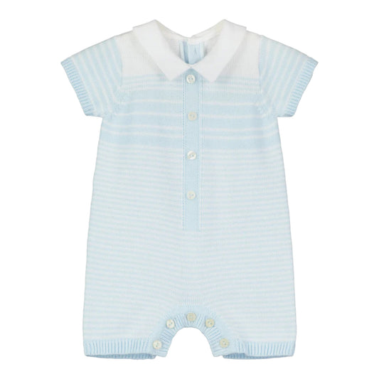 Emile et Rose, rompers, Emile et Rose - Baby Boys knit stripe all in one, Fabian