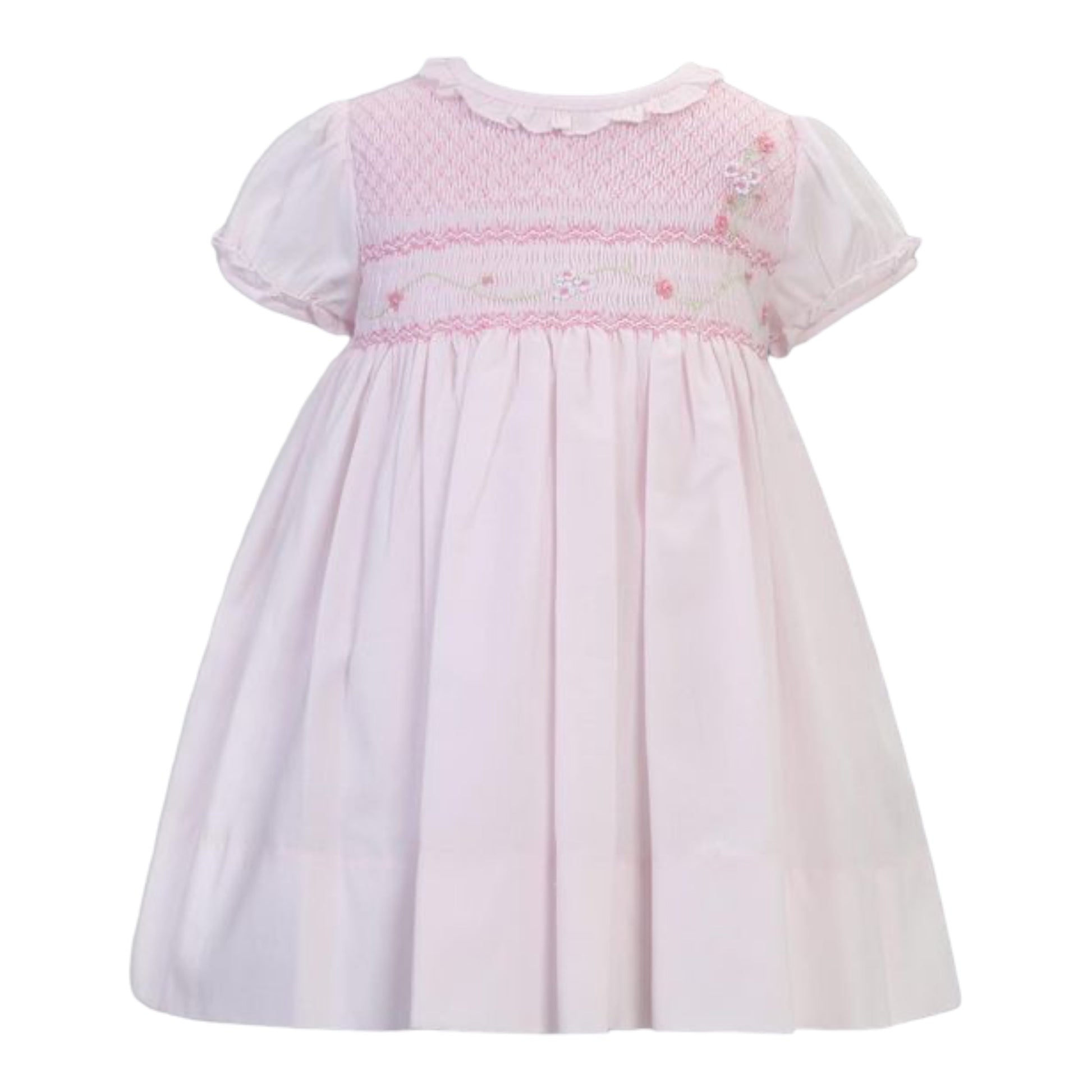 Sarah Louise - Hand smocked pink dress, 013188 – Betty Mckenzie