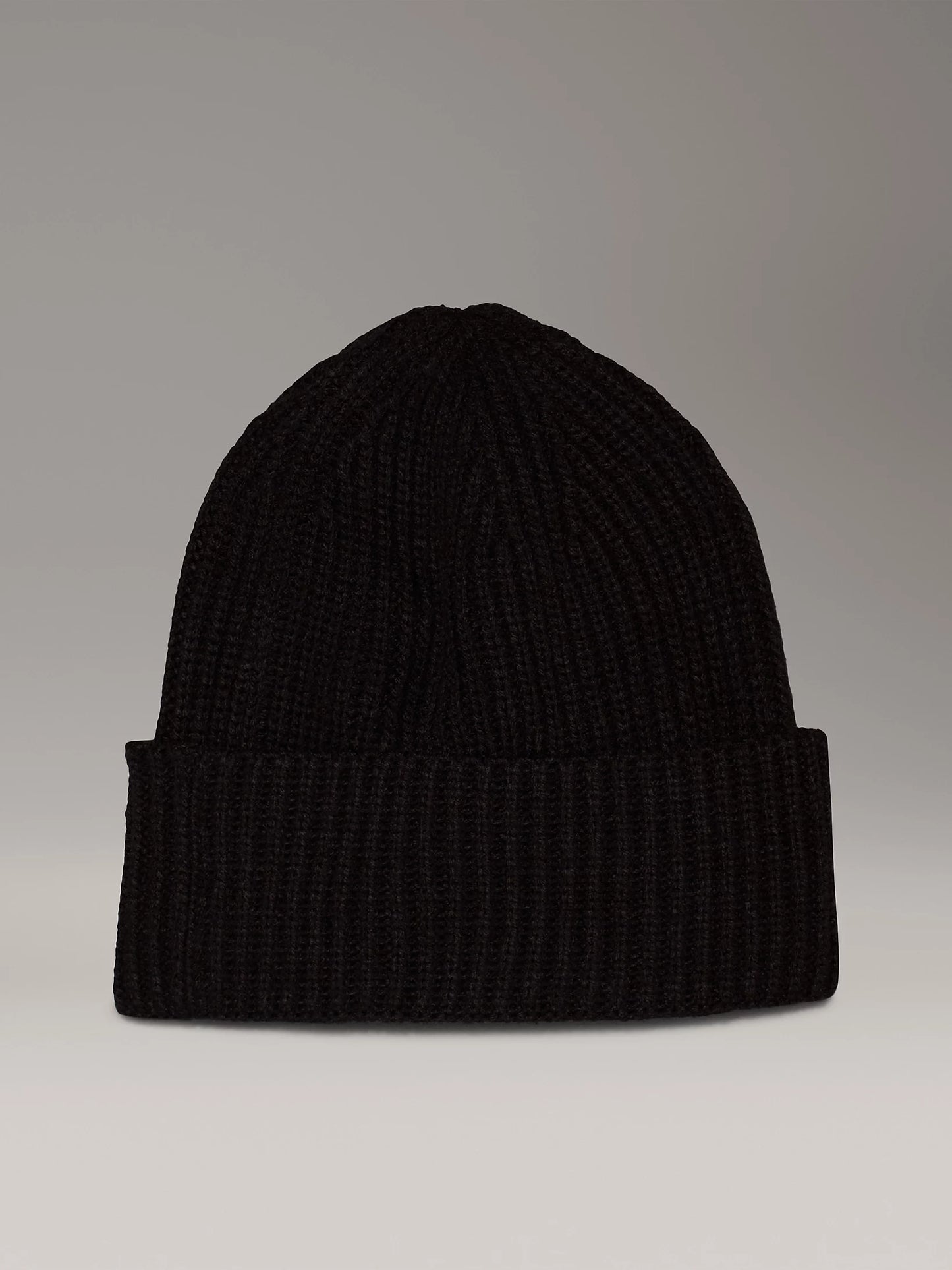 Calvin Klein, Hats, Calvin Klein - Monogram rib beanie, black