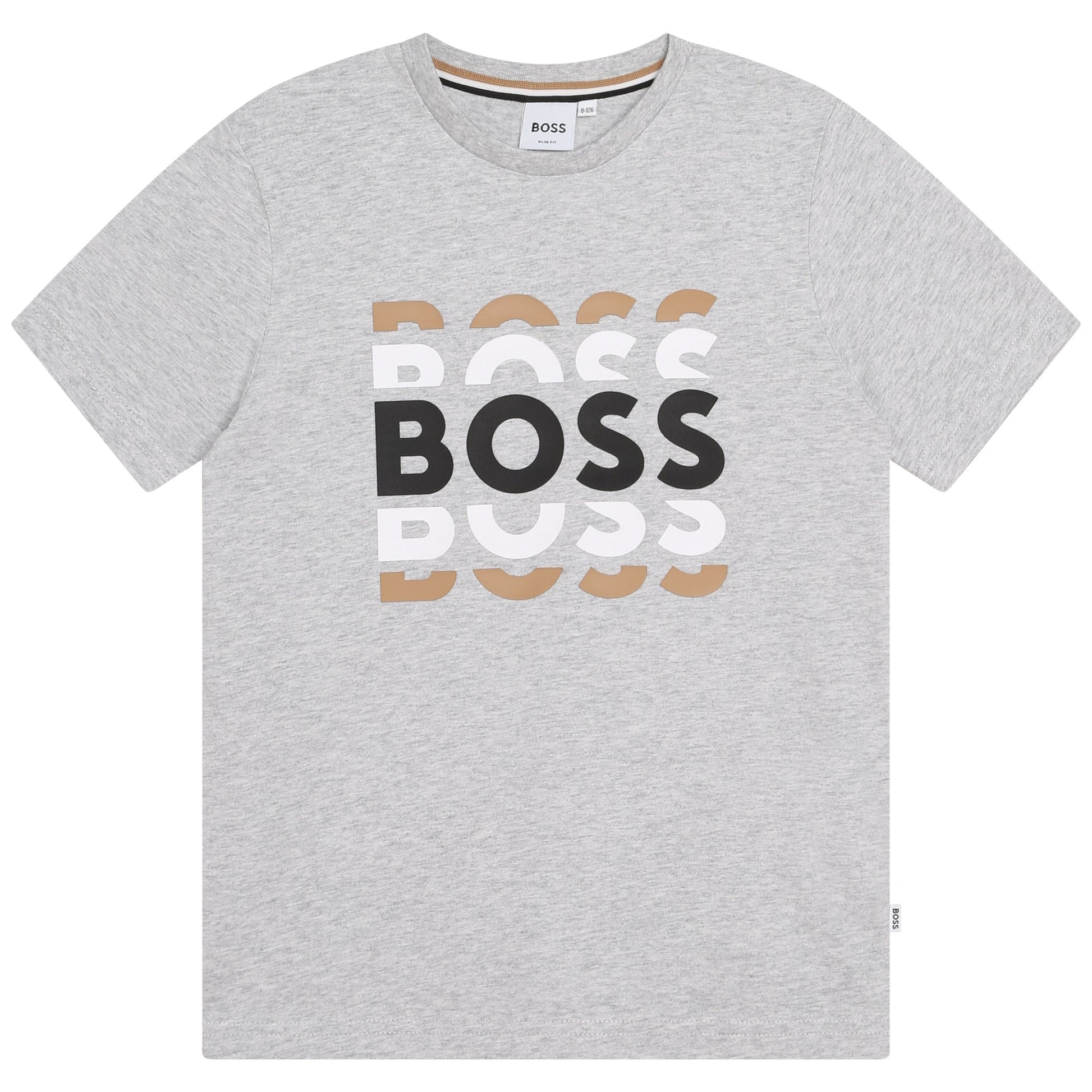 Boss, t-shirt, Boss - T-Shirt, Grey, 4-16yrs