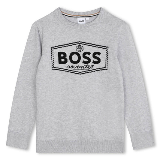 Boss, sweaters, Boss - Grey pullover
