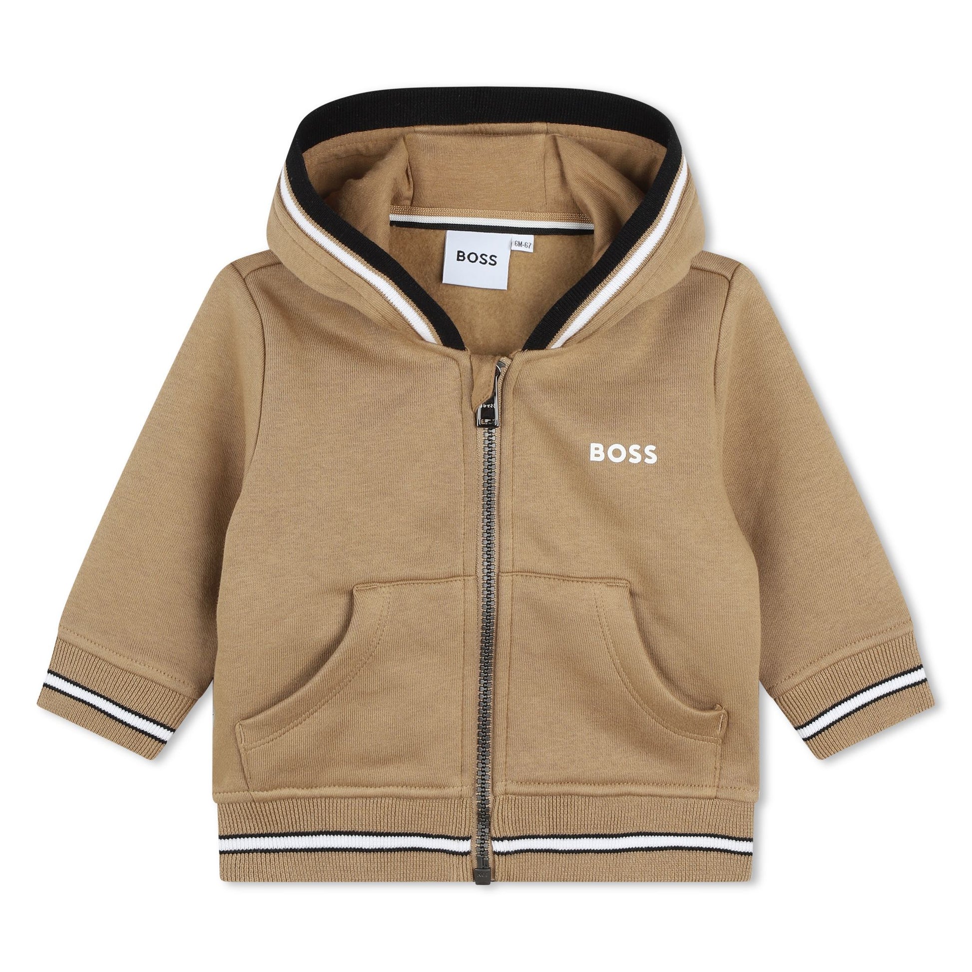 Boss, Tops, Boss - Tan hooded cardigan