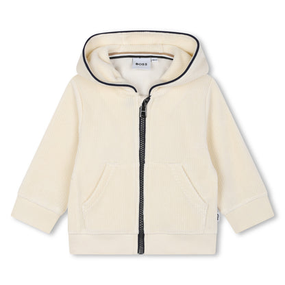 Boss, Cardigans, Boss - Sand Hooded cardigan