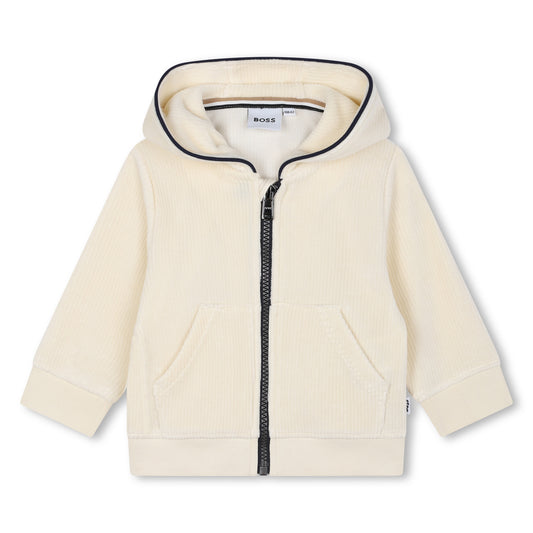 Boss, Cardigans, Boss - Sand Hooded cardigan