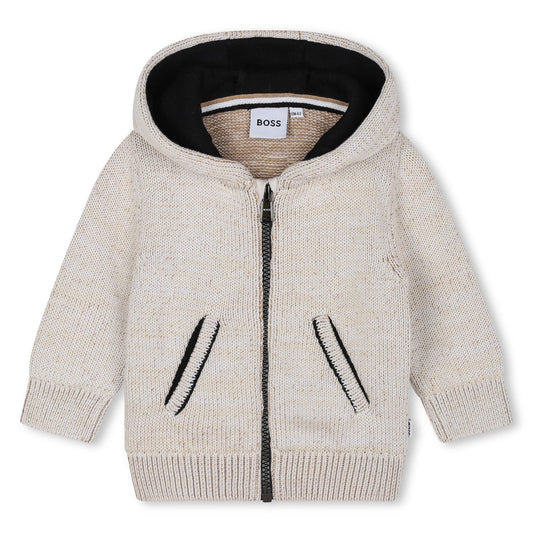 Boss, Cardigans, Boss - Sand Knitted cardigan