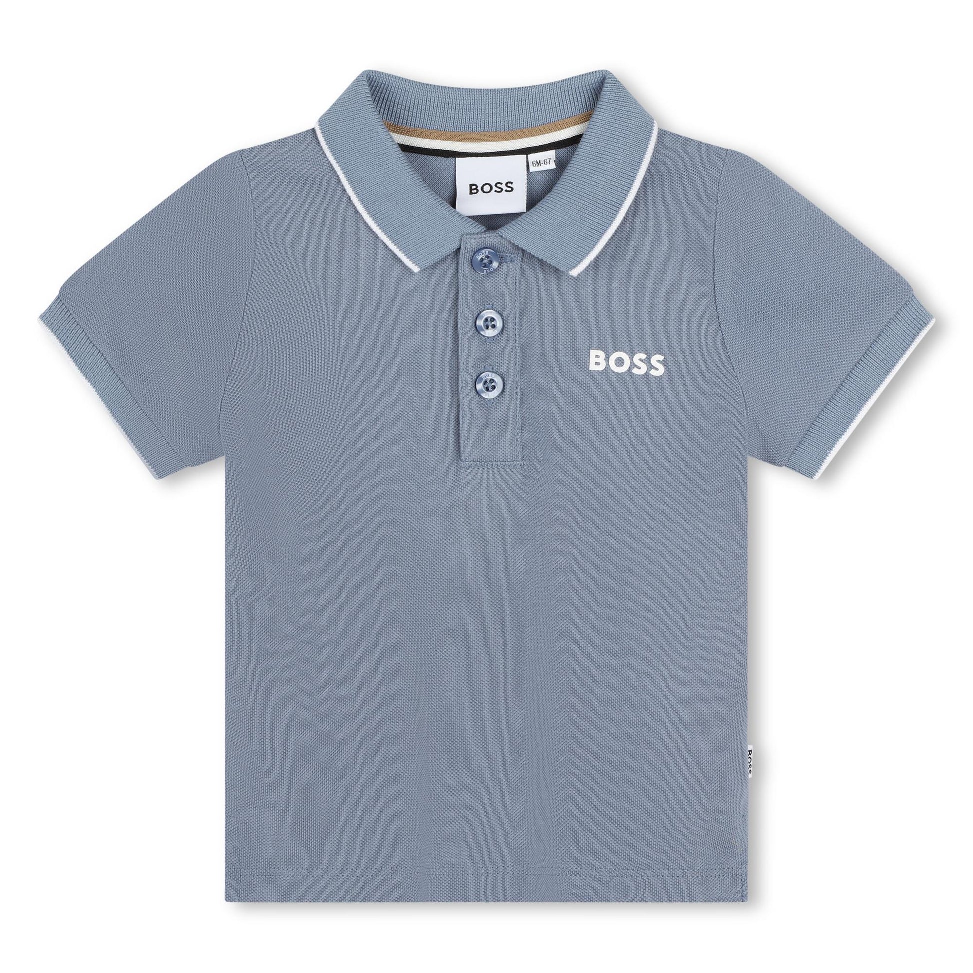 Boss, trousers, Boss - Grey Short sleeved polo