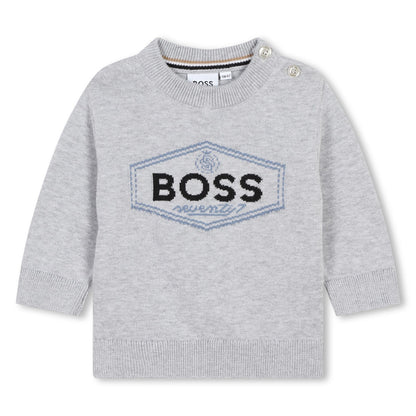 Boss, trousers, Boss - Grey pullover