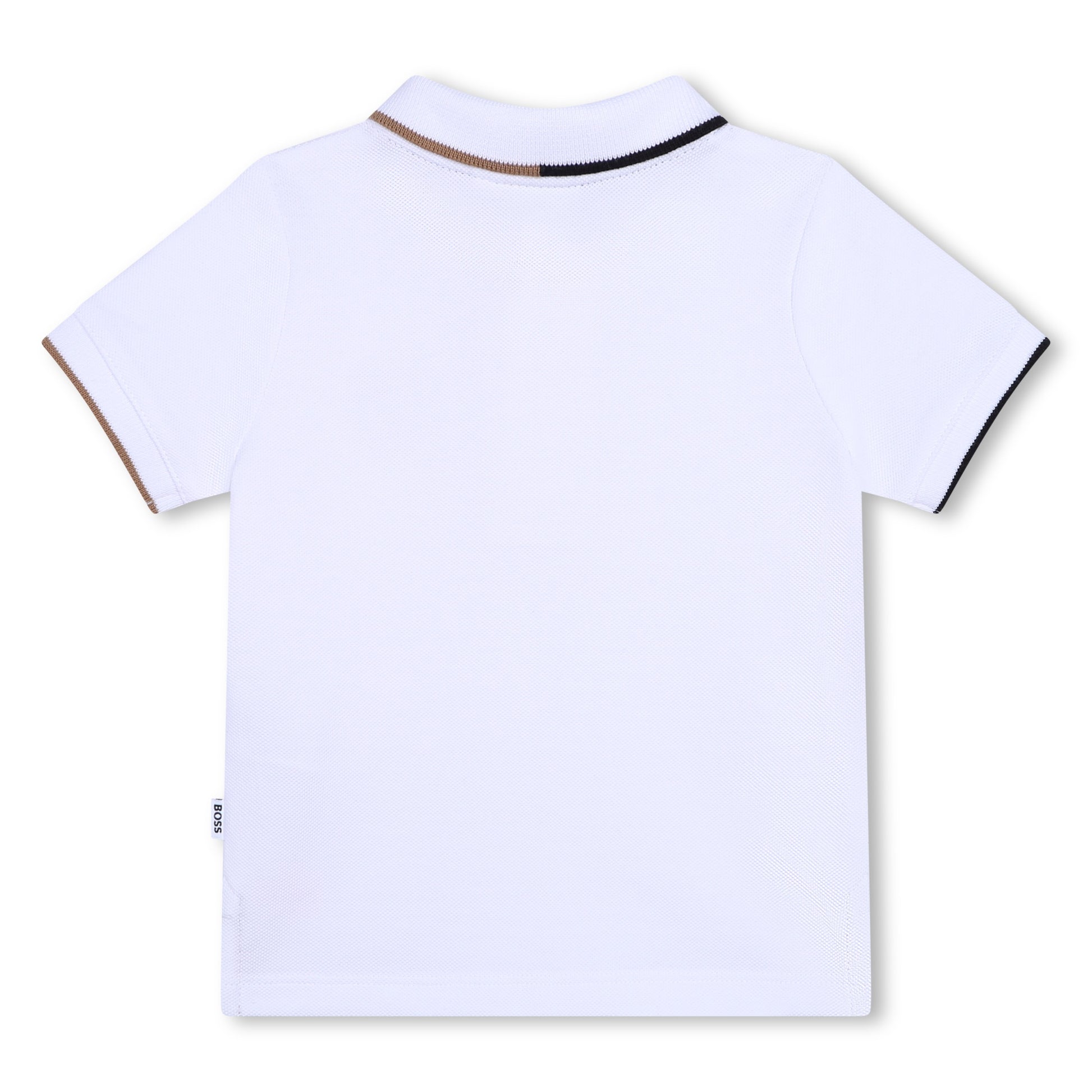 Boss, T-shirts, Boss - White short sleeved polo T