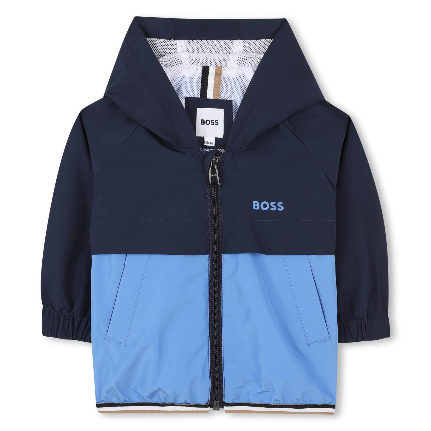 Boss, Coats & Jackets, Boss - Hooded windbreaker, navy