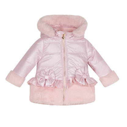 Little A, Coats & Jackets, Little A - Faux fur padded jacket, pink, Honey