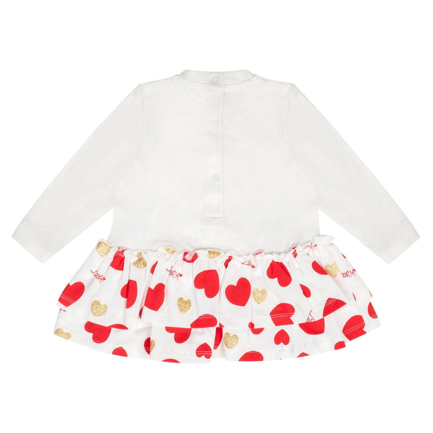 Little A, dresses, Little A - Heart print bow dress