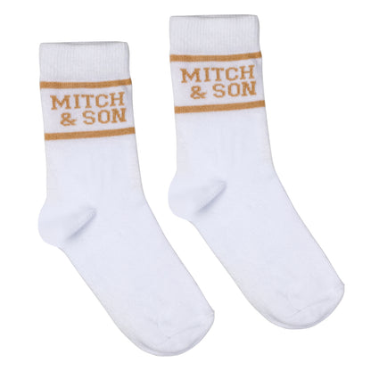 Mitch & Son, socks, Mitch & Son - Sky blue and white 2 pr pack of socks, Tamir