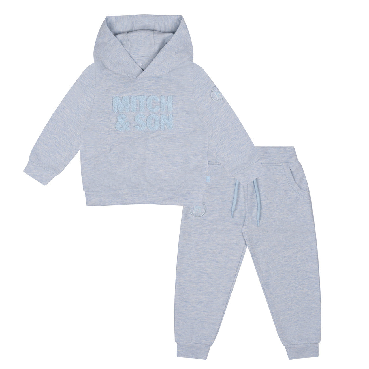 Mitch & Son, Jogging Suits, Mitch & Son - Melange hoodie tracksuit