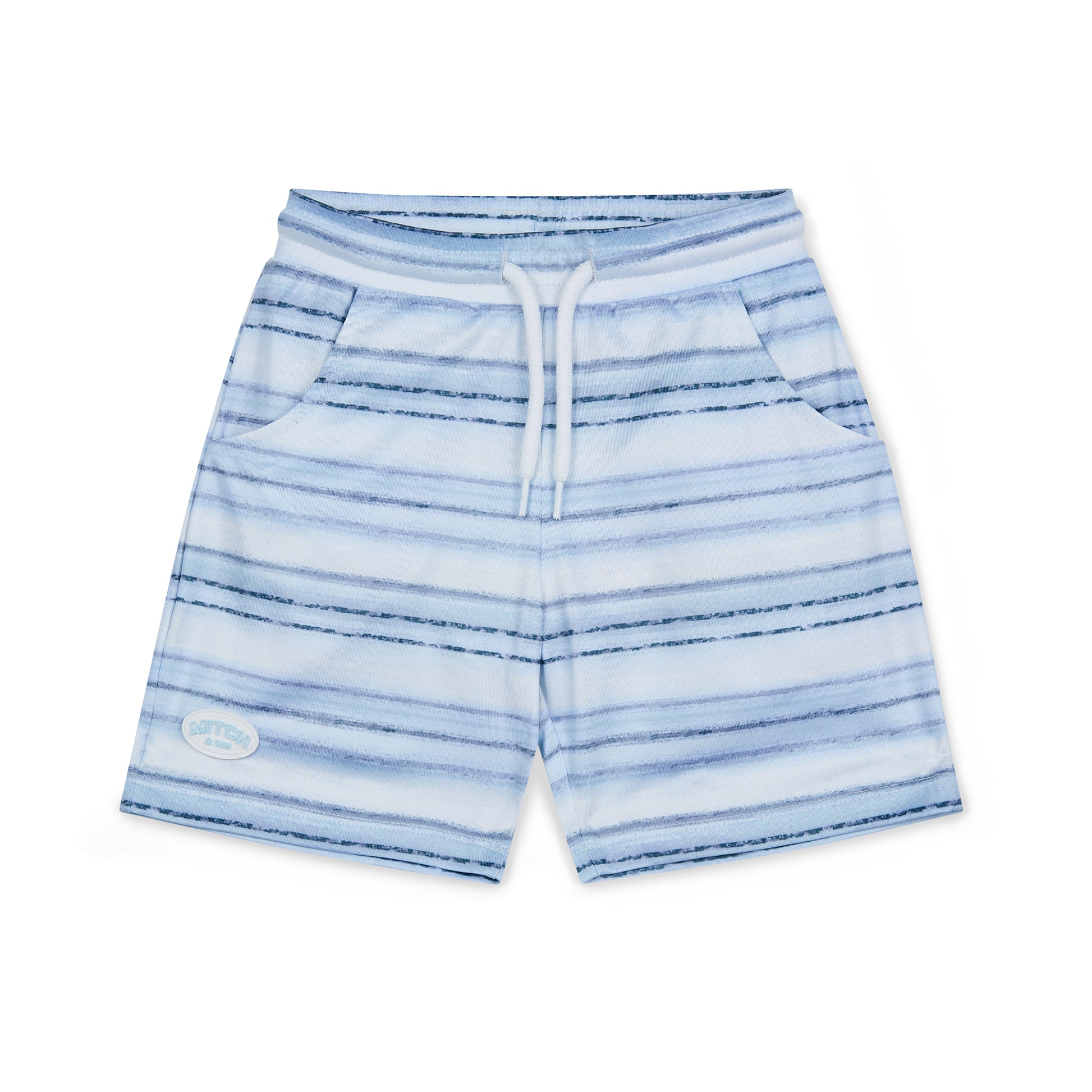 Mitch & Son, 2 piece shorts outfits, Mitch & Son - Blue Stripe 2 piece shorts outfit