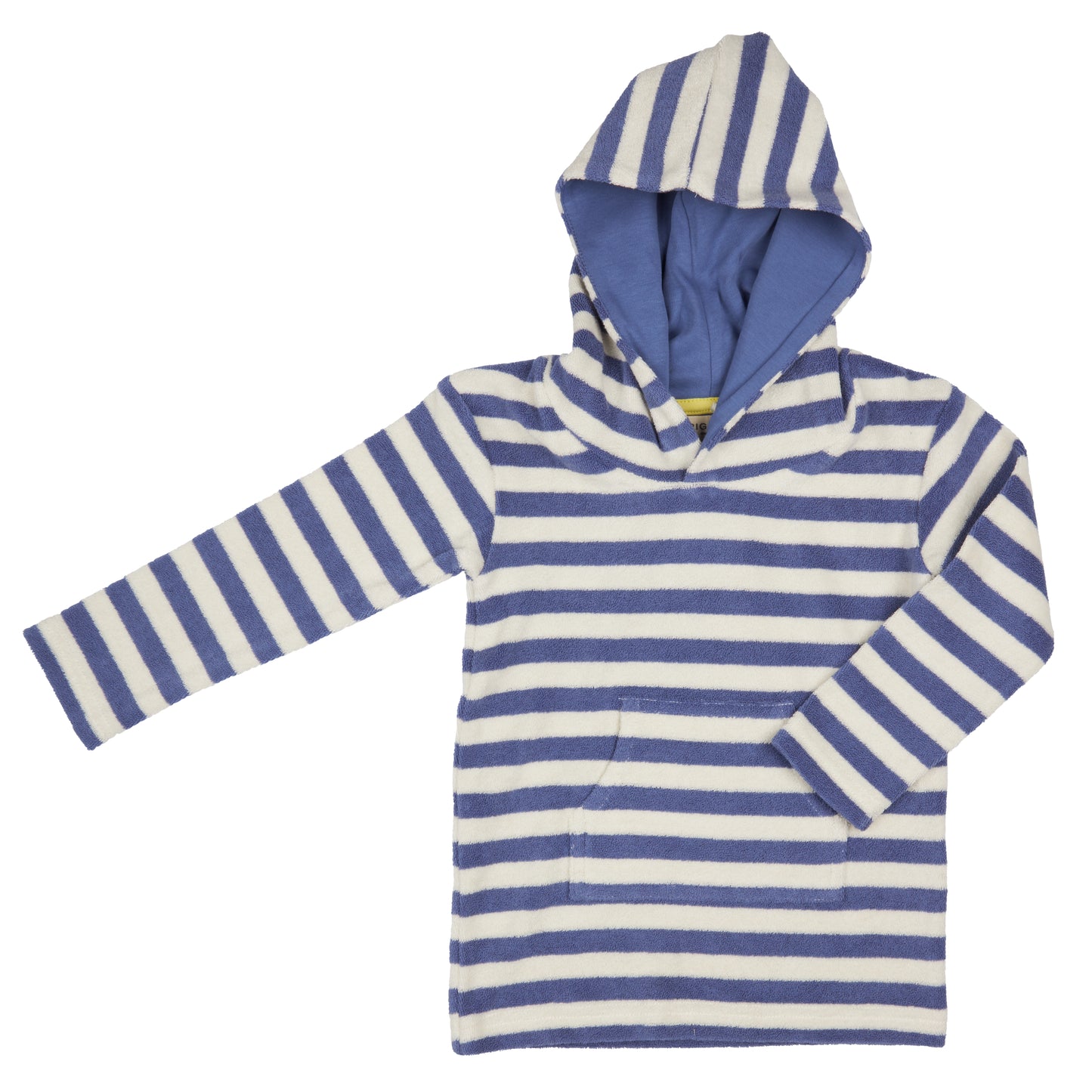 Pigeon Organics, Tops, Pigeon Organics -  Blue and white stripe towelling hoody