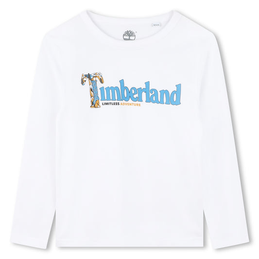 Timberland, T-shirts, Timberland - long sleeved T-Shirt, White