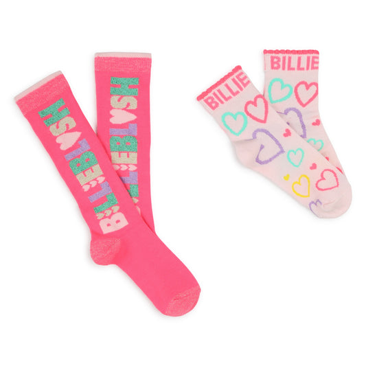 Billieblush, socks, Billieblush - 2 pr pack of Pink socks