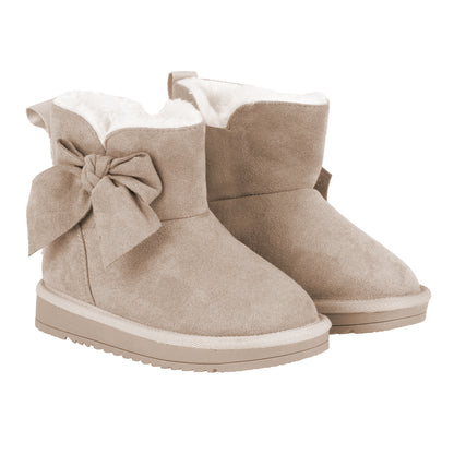 A'Dee, Footwear, A'Dee - Bowtiful bow boot, Beige