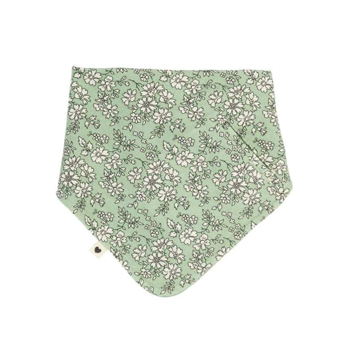 Bibs, Bandana, Bibs - Liberty print sage green bandana