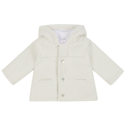 deolinda, coats, Deolinda - Cream coat, teddy bear fabric
