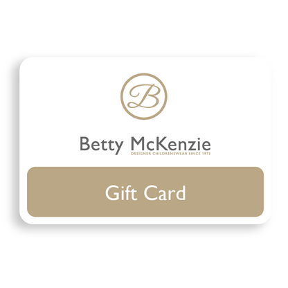 Betty Mckenzie, Gift Card, Betty McKenzie Gift Voucher, £5 to £100 available