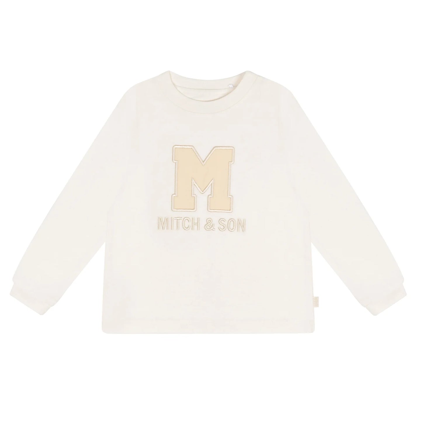 Mitch & Son, Long sleeved top, Mitch & Son - M logo long sleeve top, Beige