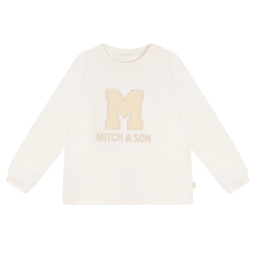 Mitch & Son, Long sleeved top, Mitch & Son - M logo long sleeve top, Beige