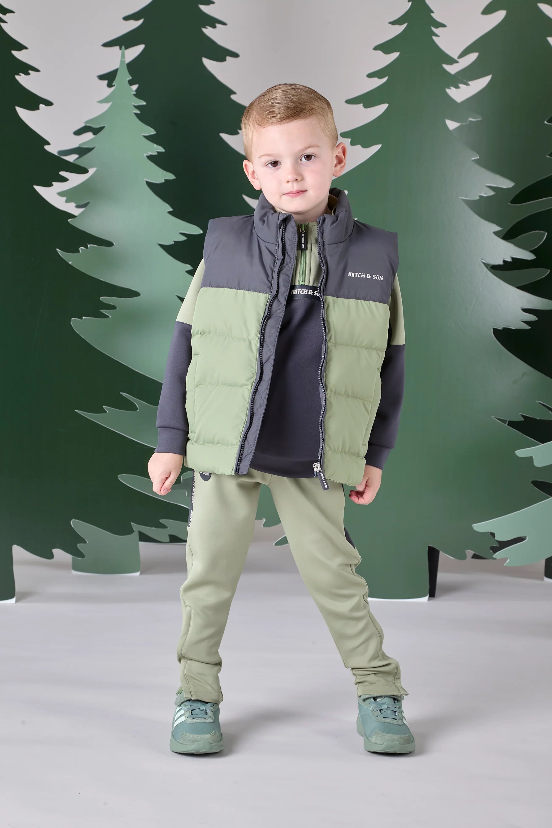 Mitch & Son, Gilets, Mitch & Son - Khaki gilet