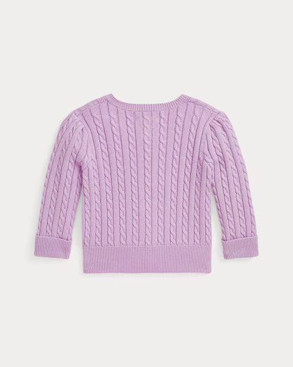 Ralph Lauren, Cardigans, Ralph Lauren - Spring iris lilac cable knit  cardigan