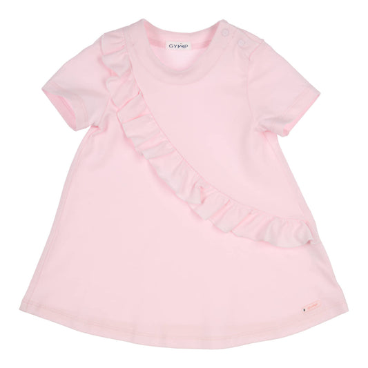 GYMP, Dress, GYMP - Baby girls pink ruffle detail dress