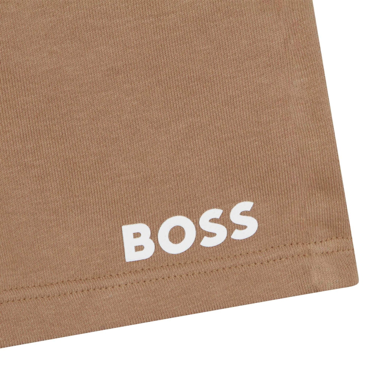 Boss, shorts, Boss - Camel jersey shorts