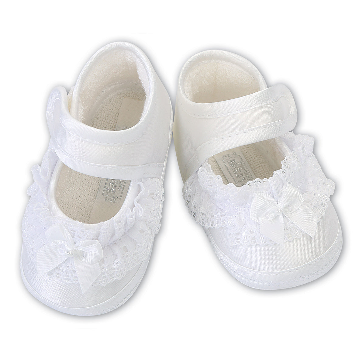 Sarah Louise - Christening shoes, White, 004424 | Betty McKenzie