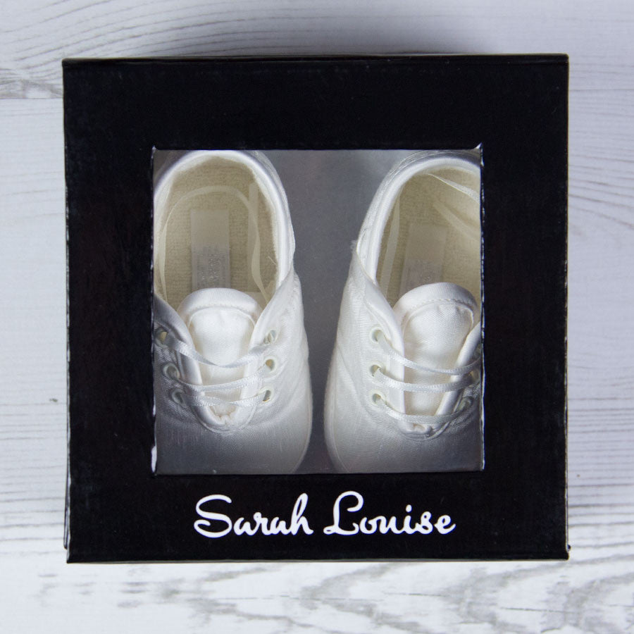 Sarah Louise Boys Christening Shoes - Ivory 004402 | Betty McKenzie