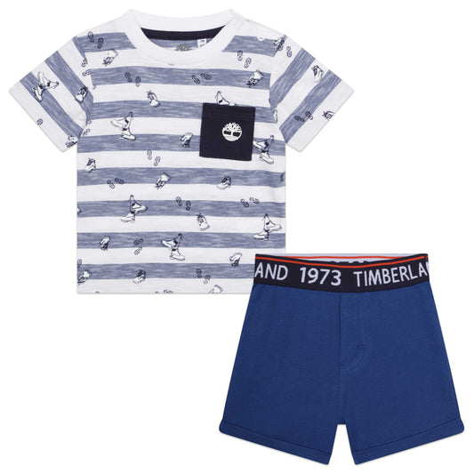 Timberland, Top and Short set, Timberland - Top and Short Set, Blue