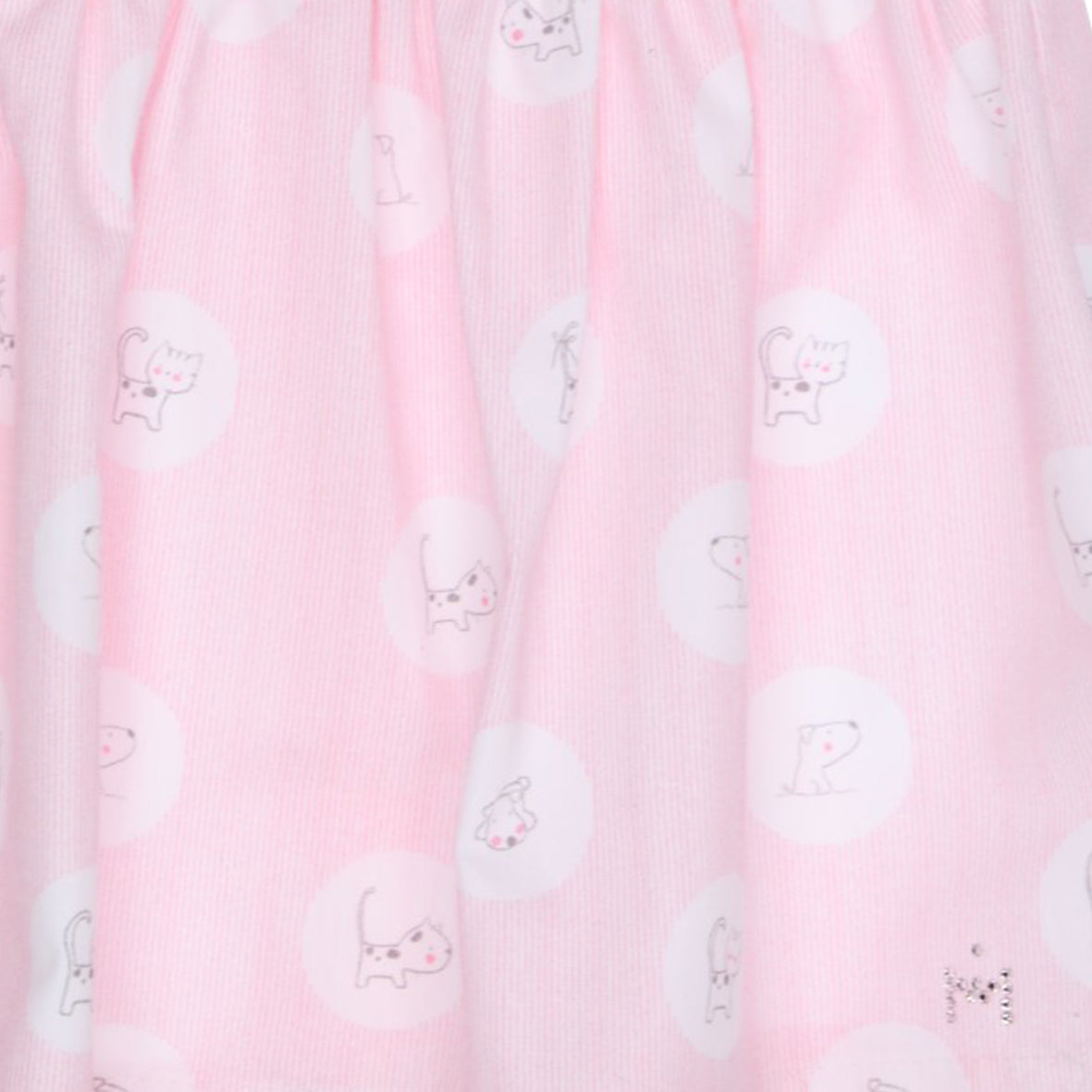 GYMP - Pink dress with dog print | Betty McKenzie
