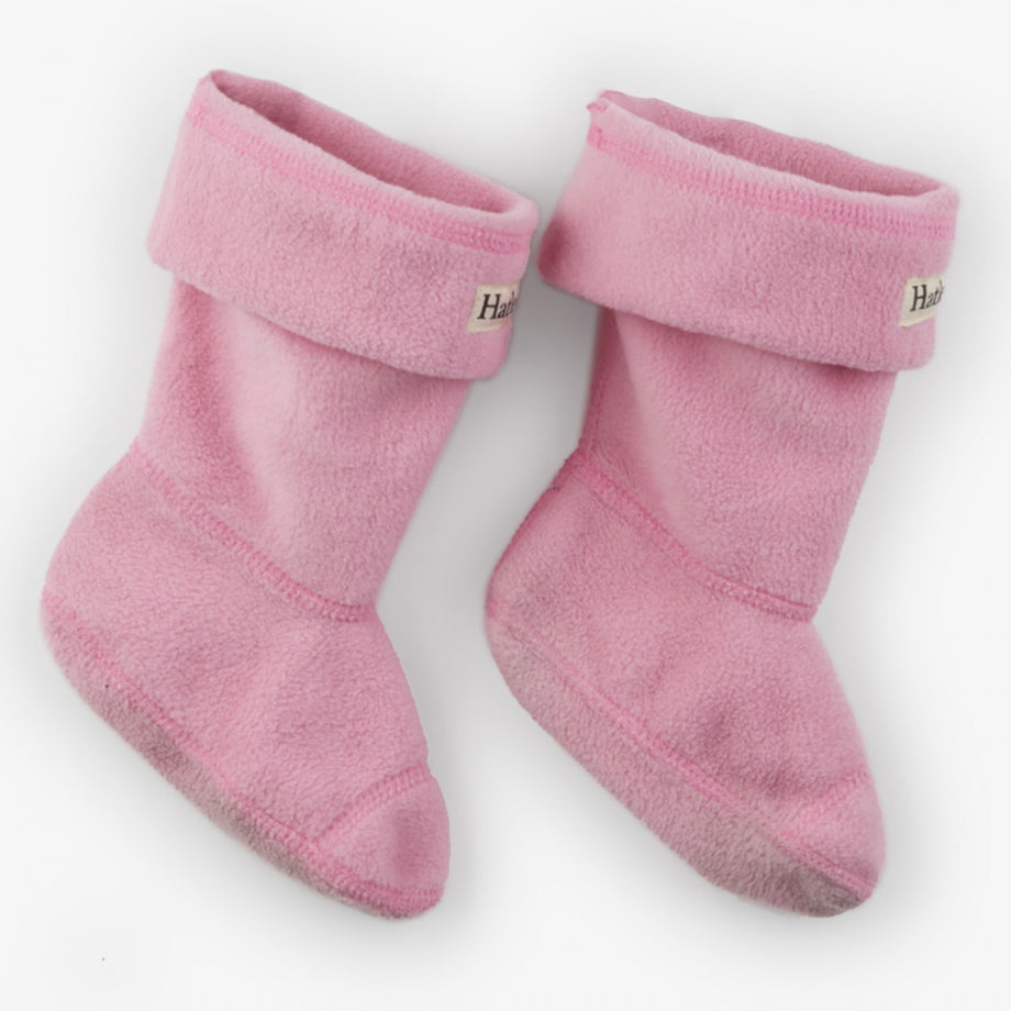 Hatley Fleece Wellie Liners - Pink | Betty McKenzie